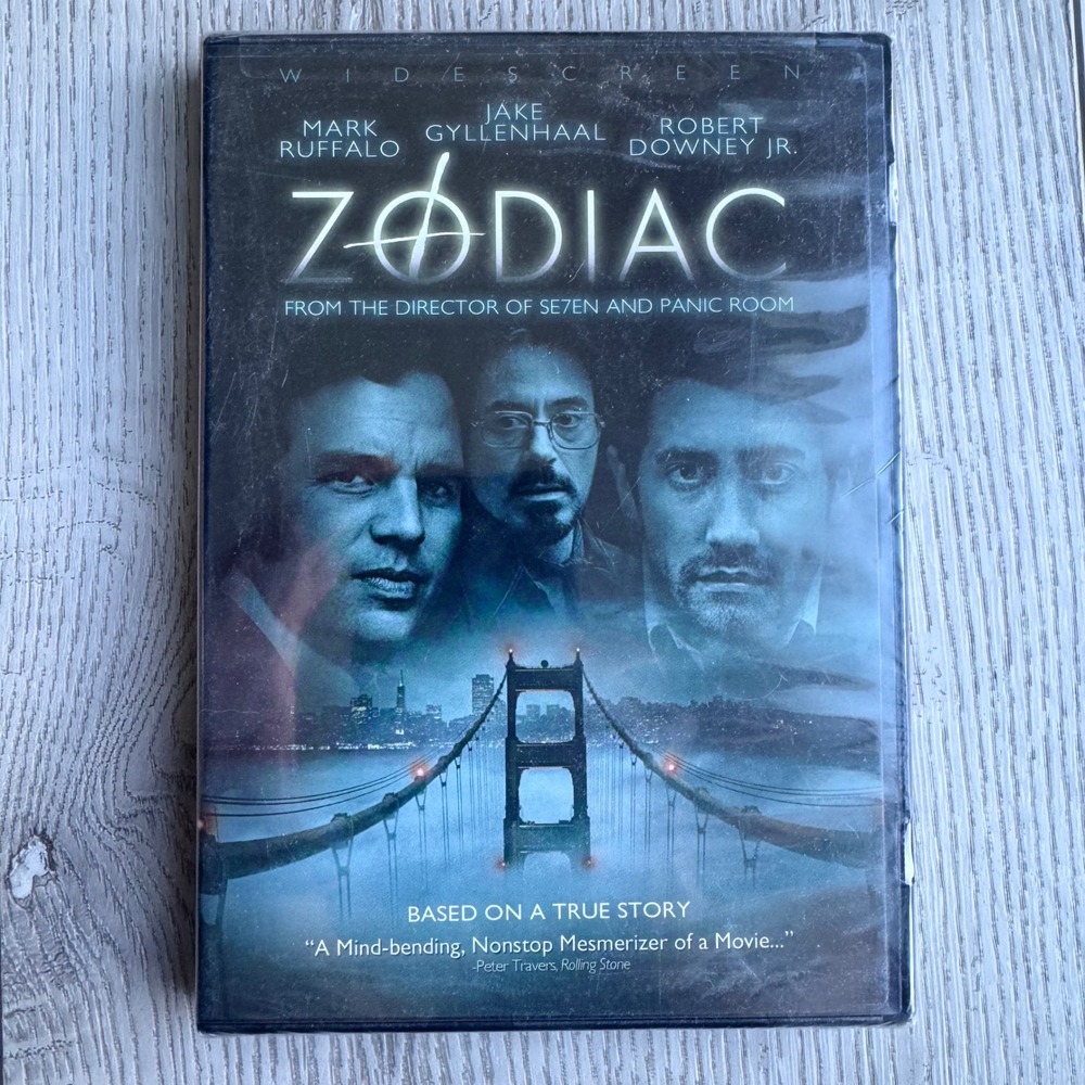 Zodiac DVD 2007 Widescreen Jake Gyllenhaal Robert Downey Jr New Sealed